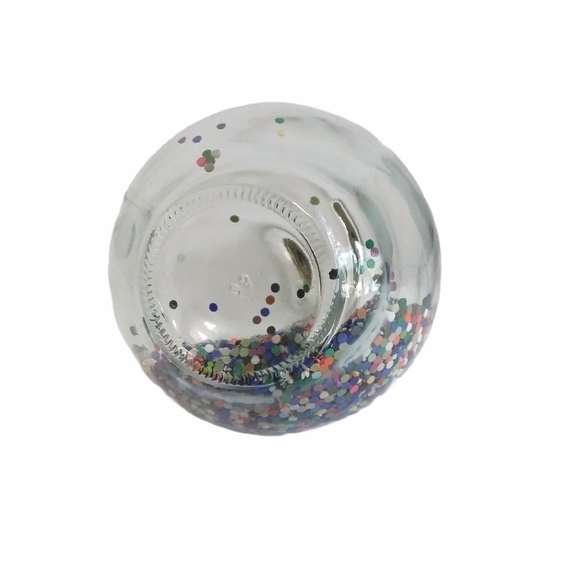 Glass Light Bulb Sand Bottle with Diamond Dots - Picture 4 of 5